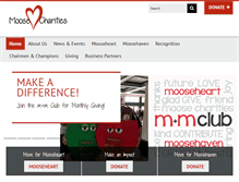 Tablet Screenshot of moosecharities.org